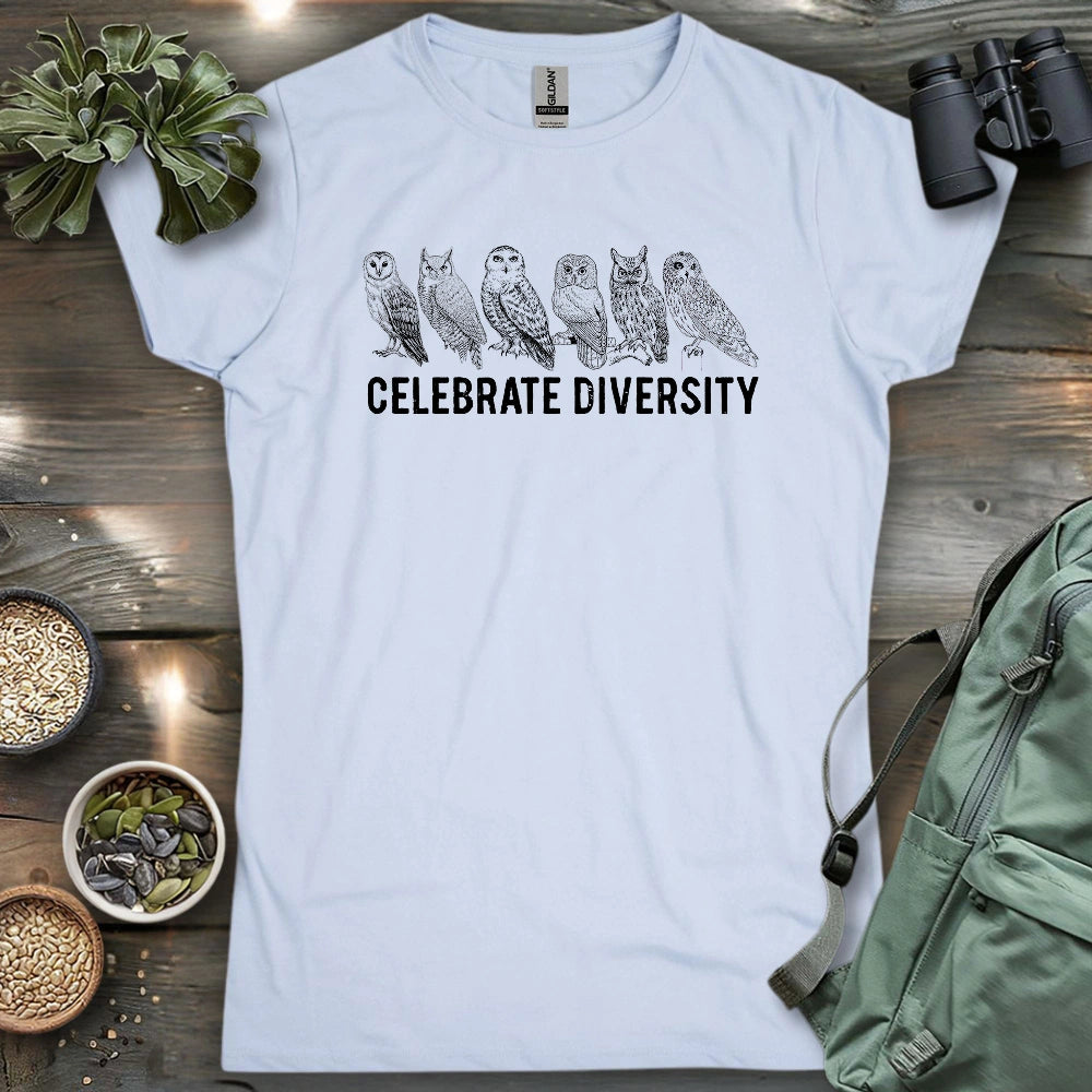 Celebrate Owl Diversity Women's T-shirt