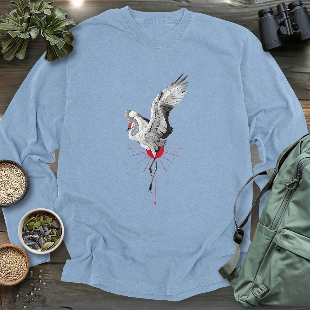 Celestial Crane Long Sleeve T-shirt