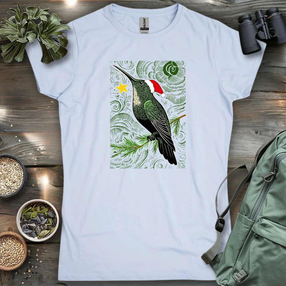 Christmas Green Hummingbird Women's T-shirt