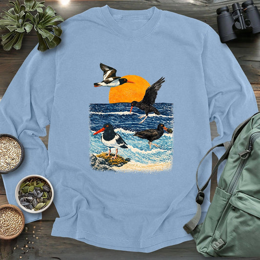 Coastal Oystercatchers Long Sleeve T-shirt