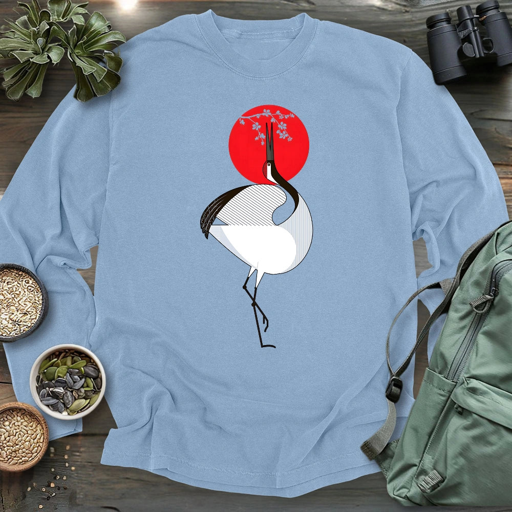 Common Crane Geometric Long Sleeve T-shirt