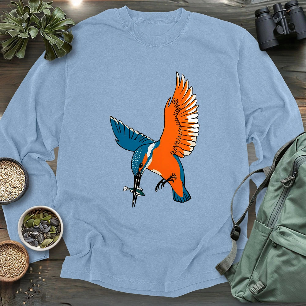 Common Kingfisher Long Sleeve T-shirt