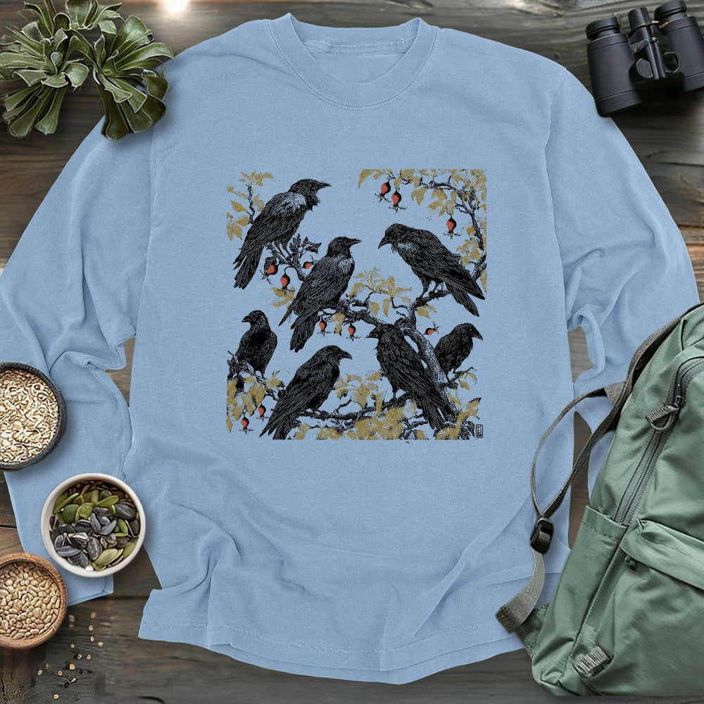 Crow's Secret Garden Long Sleeve T-shirt