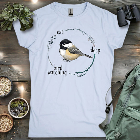 Eat, Sleep, Birdwatching, Repeat Women's T-shirt
