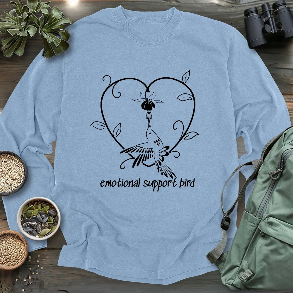 Emotional Support Bird Long Sleeve T-shirt
