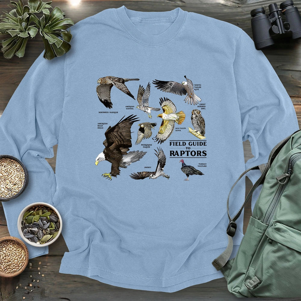 Field Guide To Raptors Long Sleeve T-shirt
