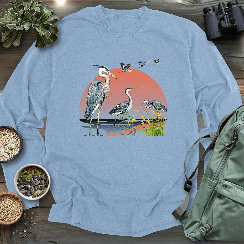Heron Migration Long Sleeve T-shirt