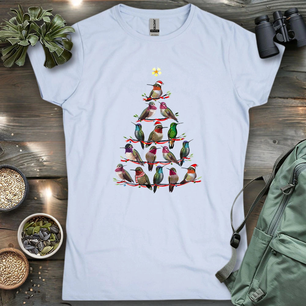 Hummingbird Christmas Tree Women's T-shirt