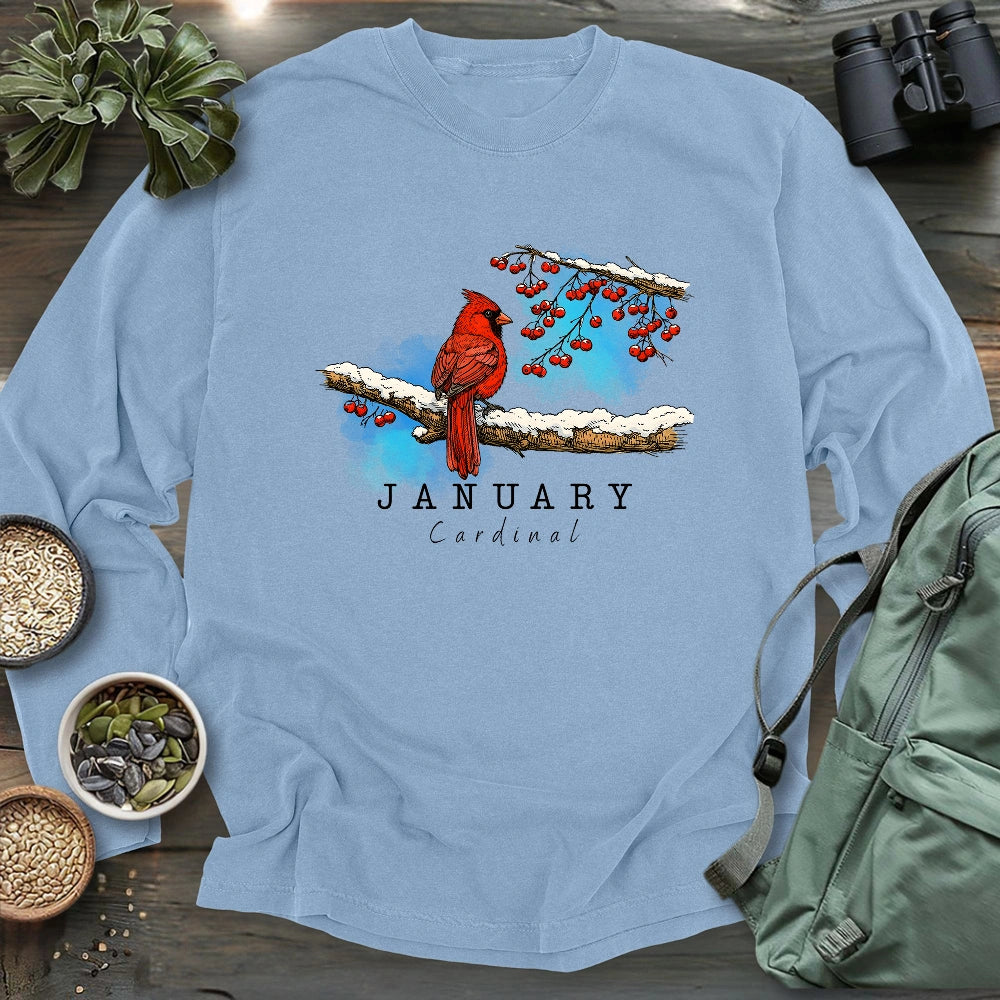 January Cardinal Long Sleeve T-shirt