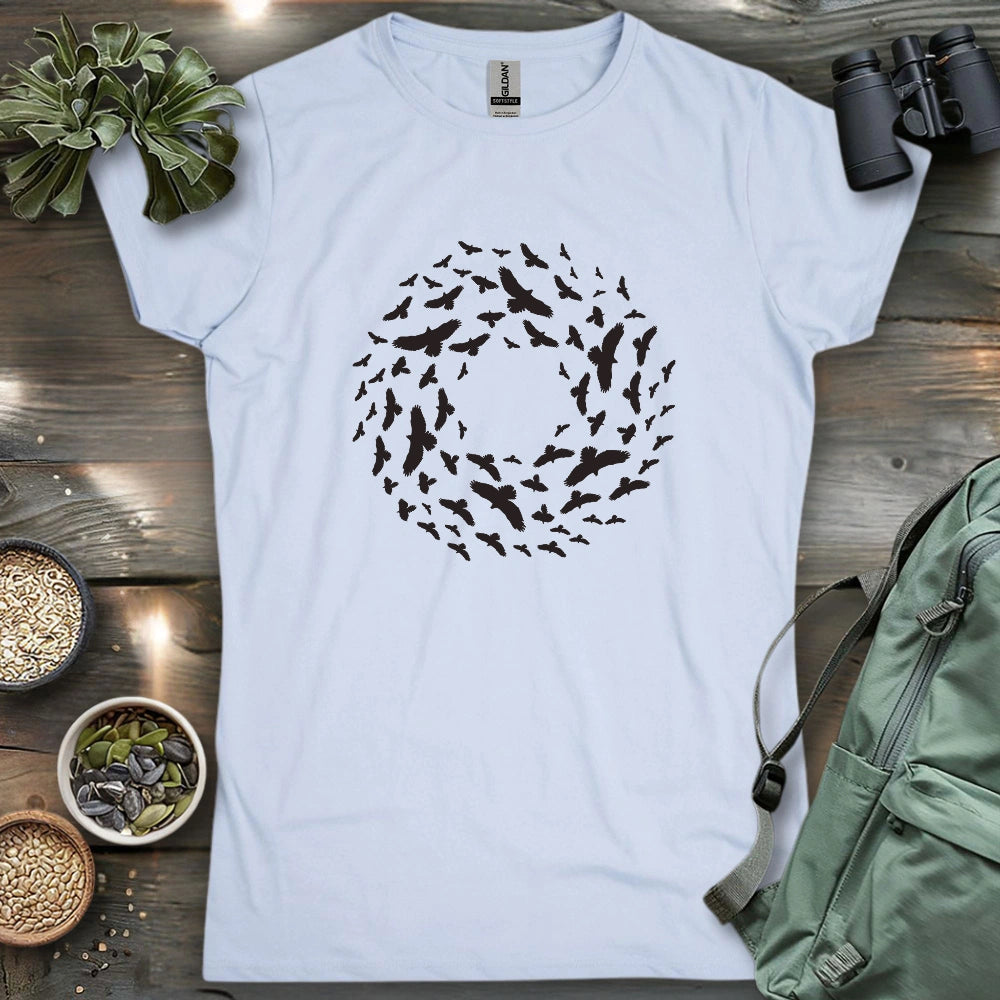 Kettle Of Hawks Migrating Women's T-shirt