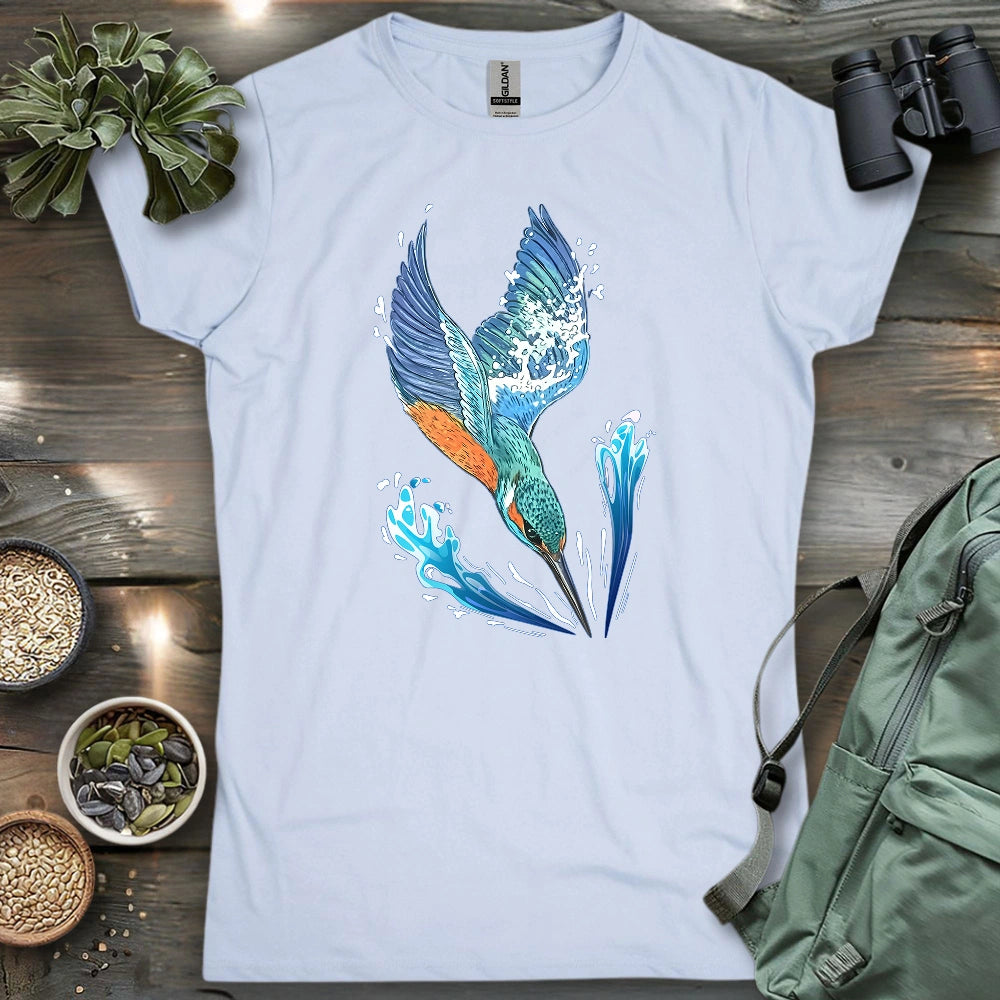 Kingfisher Diving Women's T-shirt