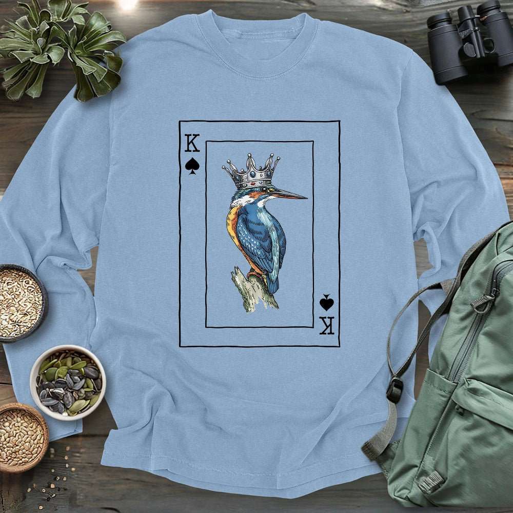 Kingfisher of Spades Long Sleeve T-shirt
