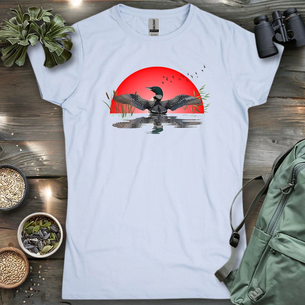 Loon Dance At Dawn Women's T-shirt