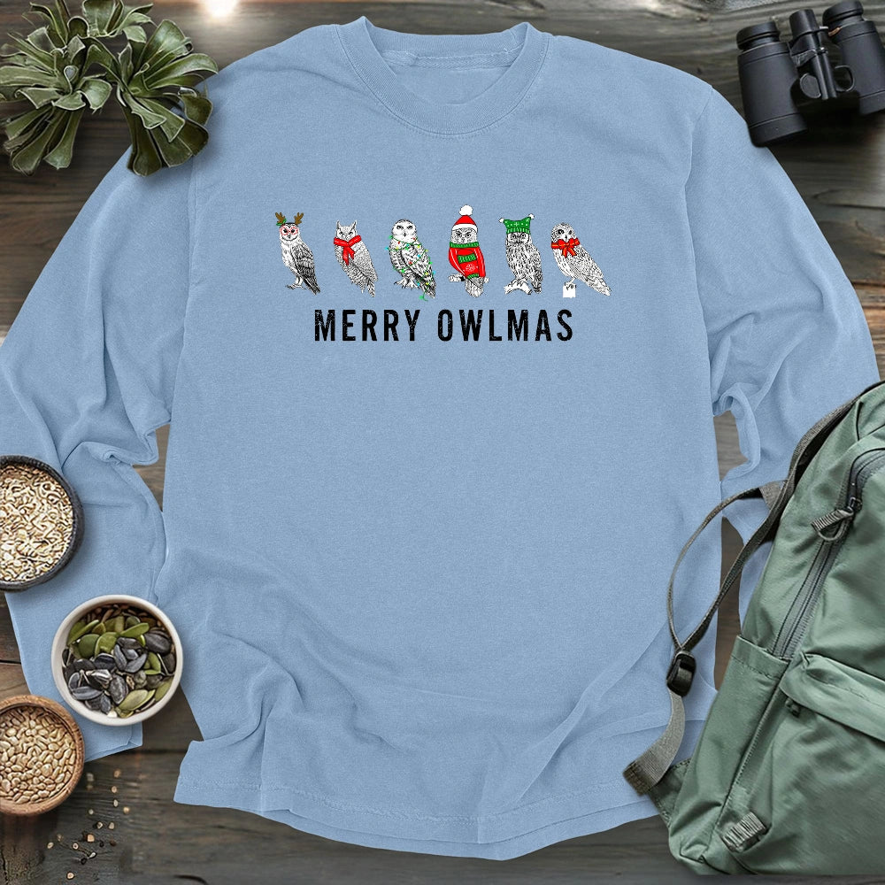 Merry Owlmas Long Sleeve T-shirt