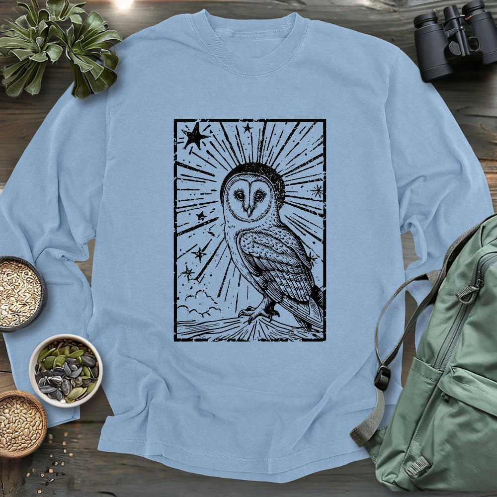 Night Barn Owl Long Sleeve T-shirt