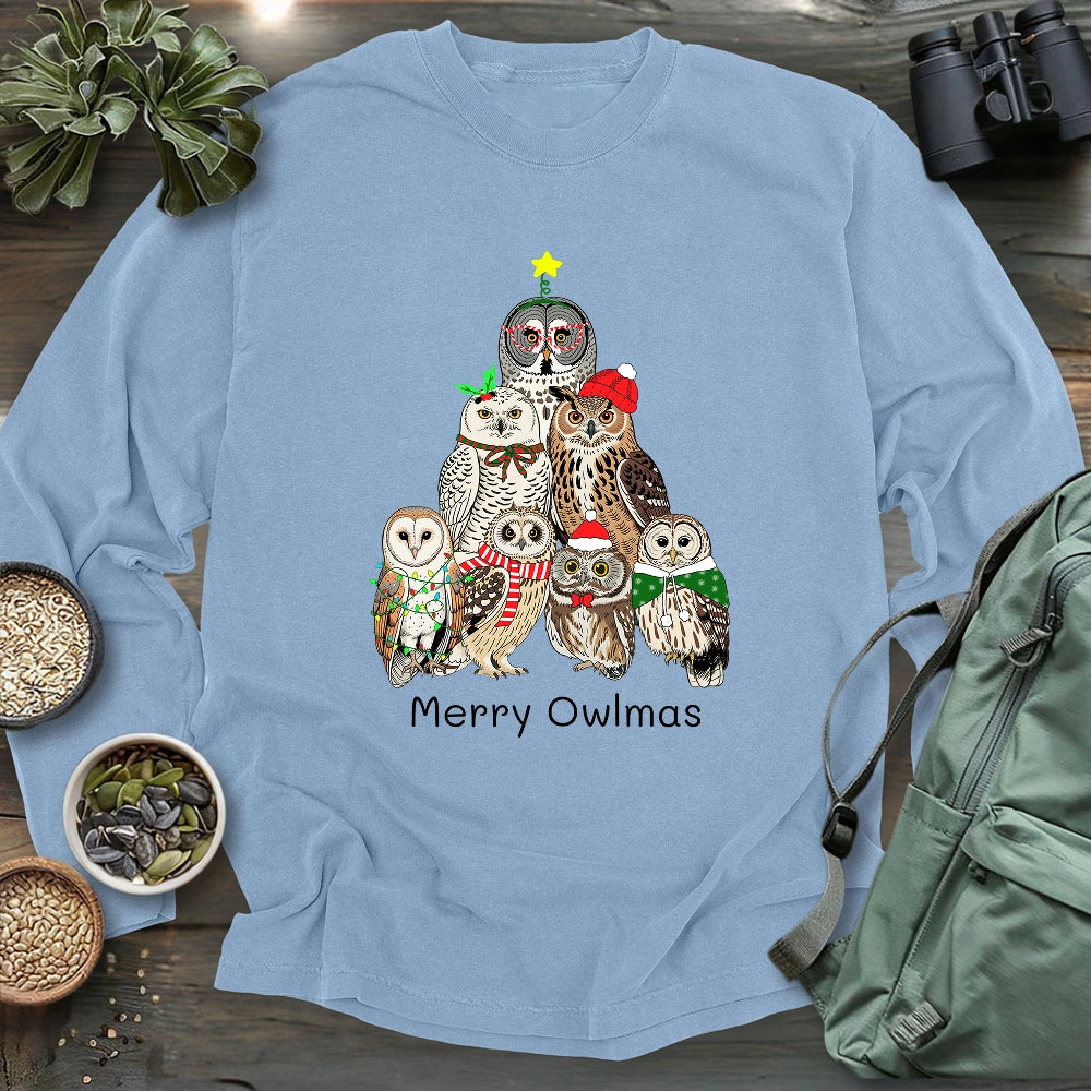 Owl Family Christmas Long Sleeve T-shirt