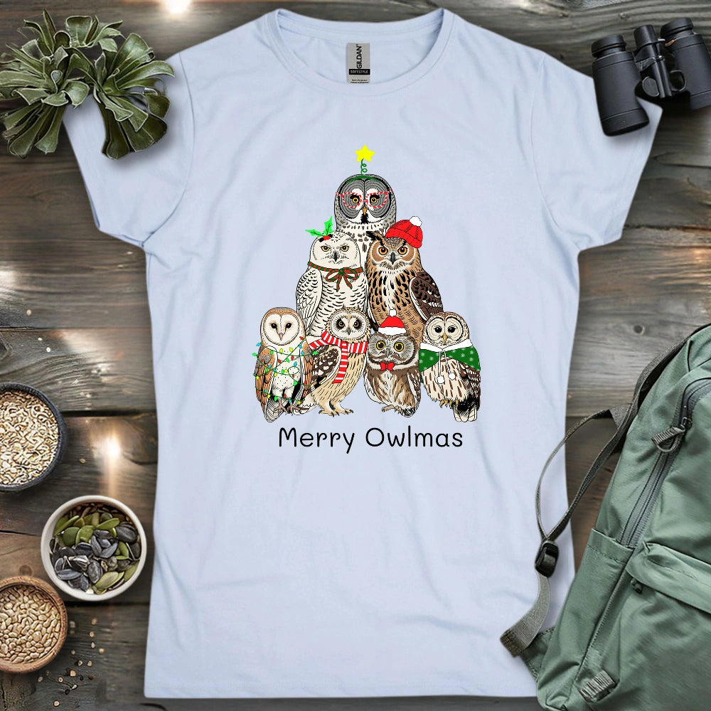 Owl Family Christmas Women's T-shirt