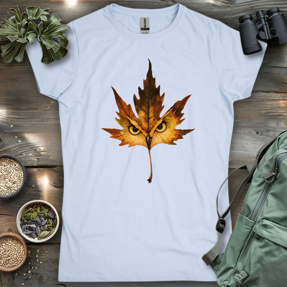 Owl Mapple Leaf Women's T-shirt