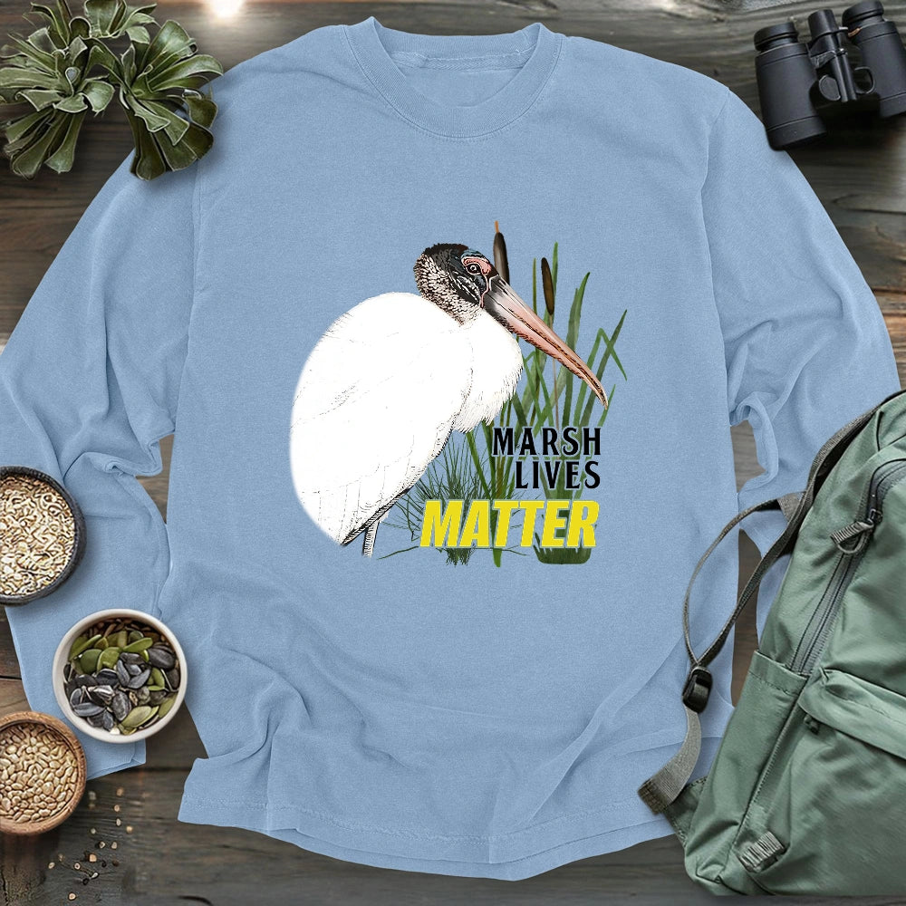 Protect Wood Stork Long Sleeve T-shirt