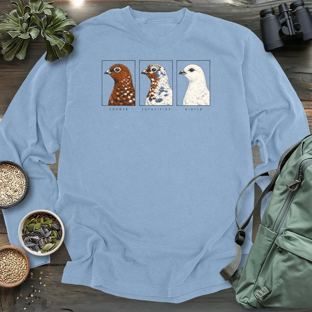 Ptarmigan Through the Seasons Long Sleeve T-shirt