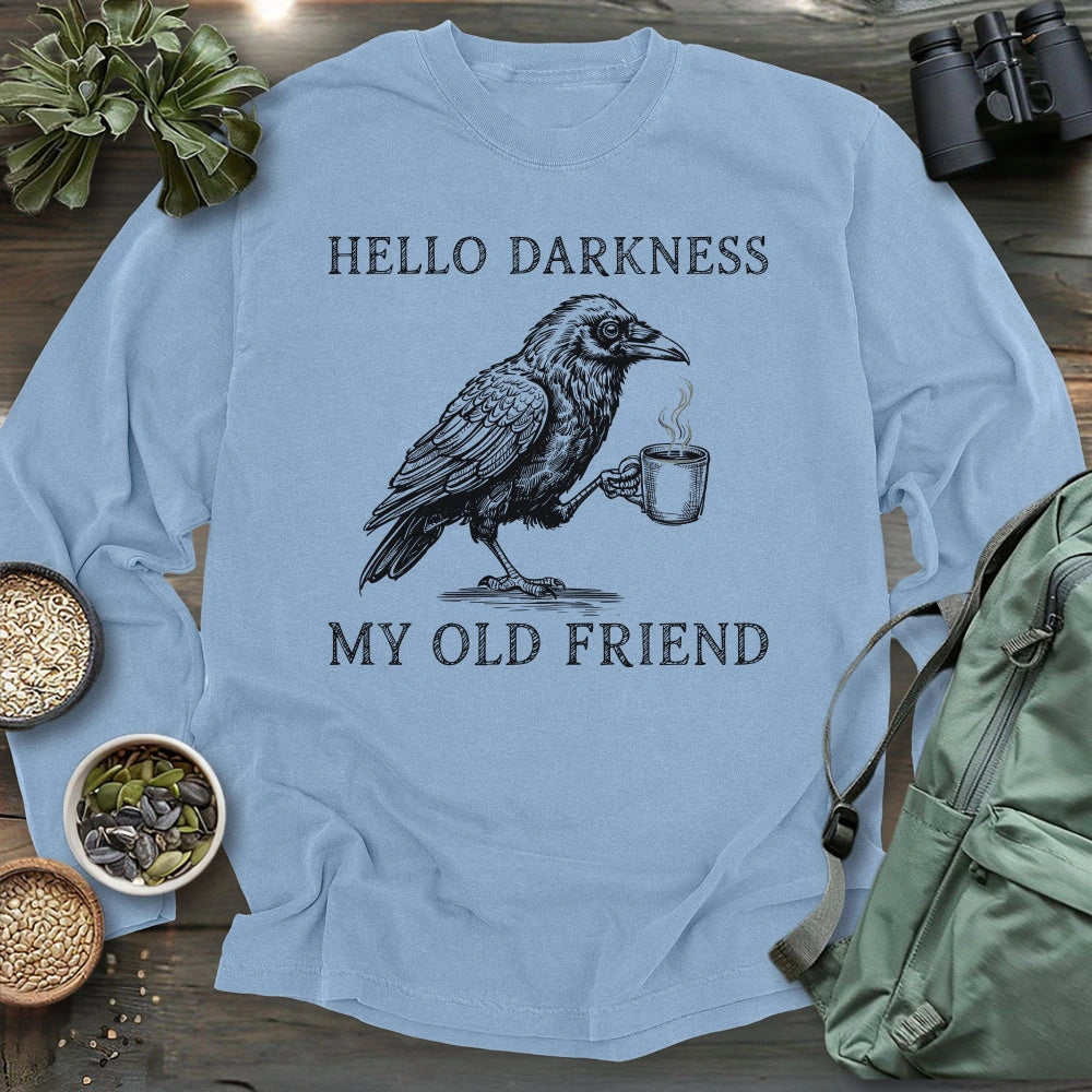 Raven Hello Darkness Birds Long Sleeve T-shirt