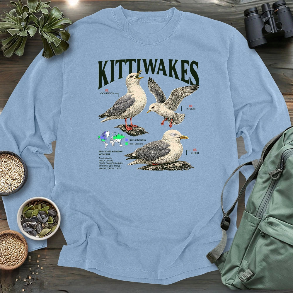 Red-legged Kittiwake Profile Long Sleeve T-shirt