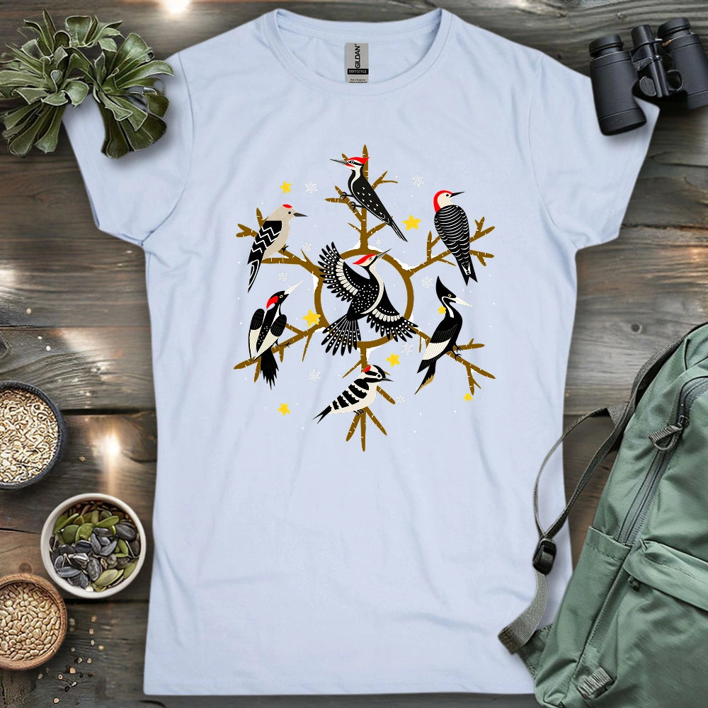 Snowflake of Woodpeckers Women's T-shirt