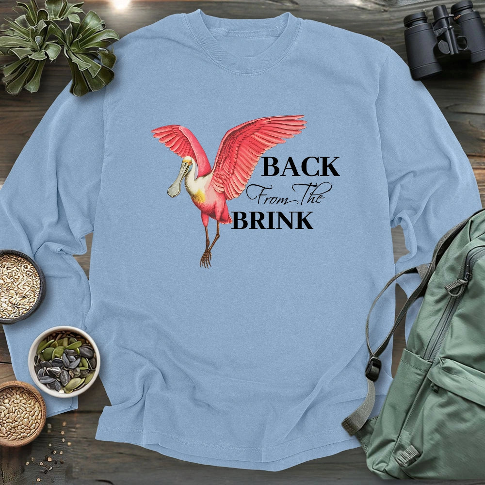 Spoonbill Back From The Brink Long Sleeve T-shirt