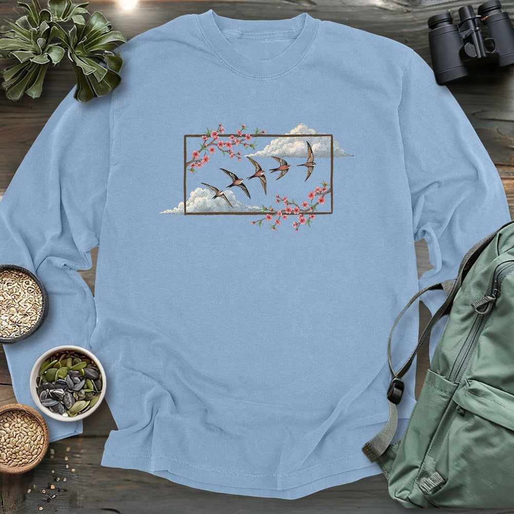 Spring Swifts Long Sleeve T-shirt