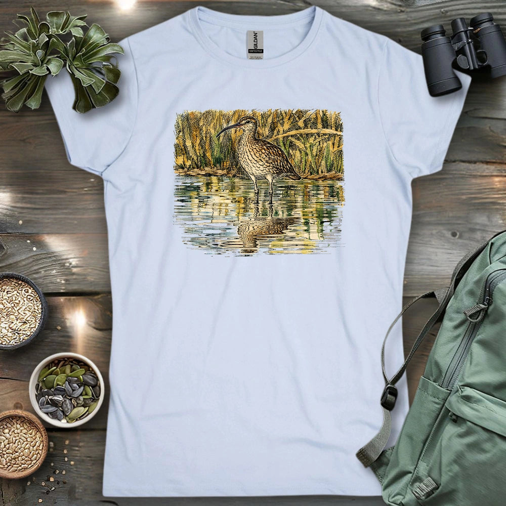 Whimbrel Shadow On Water Women's T-shirt