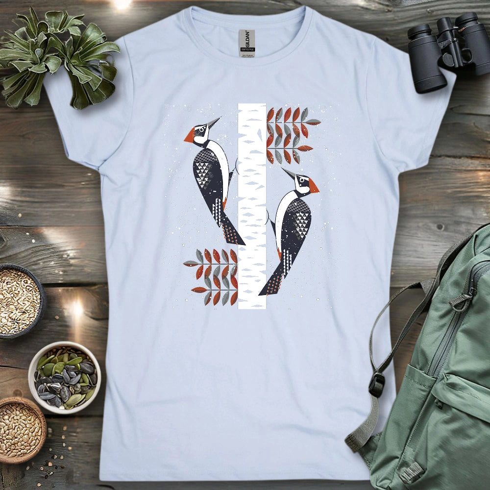 Winter Woodpeckers Women's T-shirt