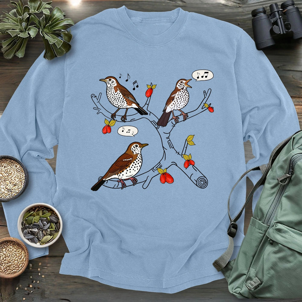 Wood Thrush's Song Long Sleeve T-shirt