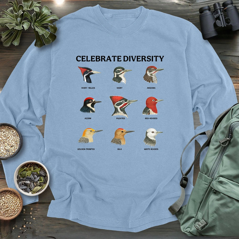 Woodpecker Diversity Long Sleeve T-shirt