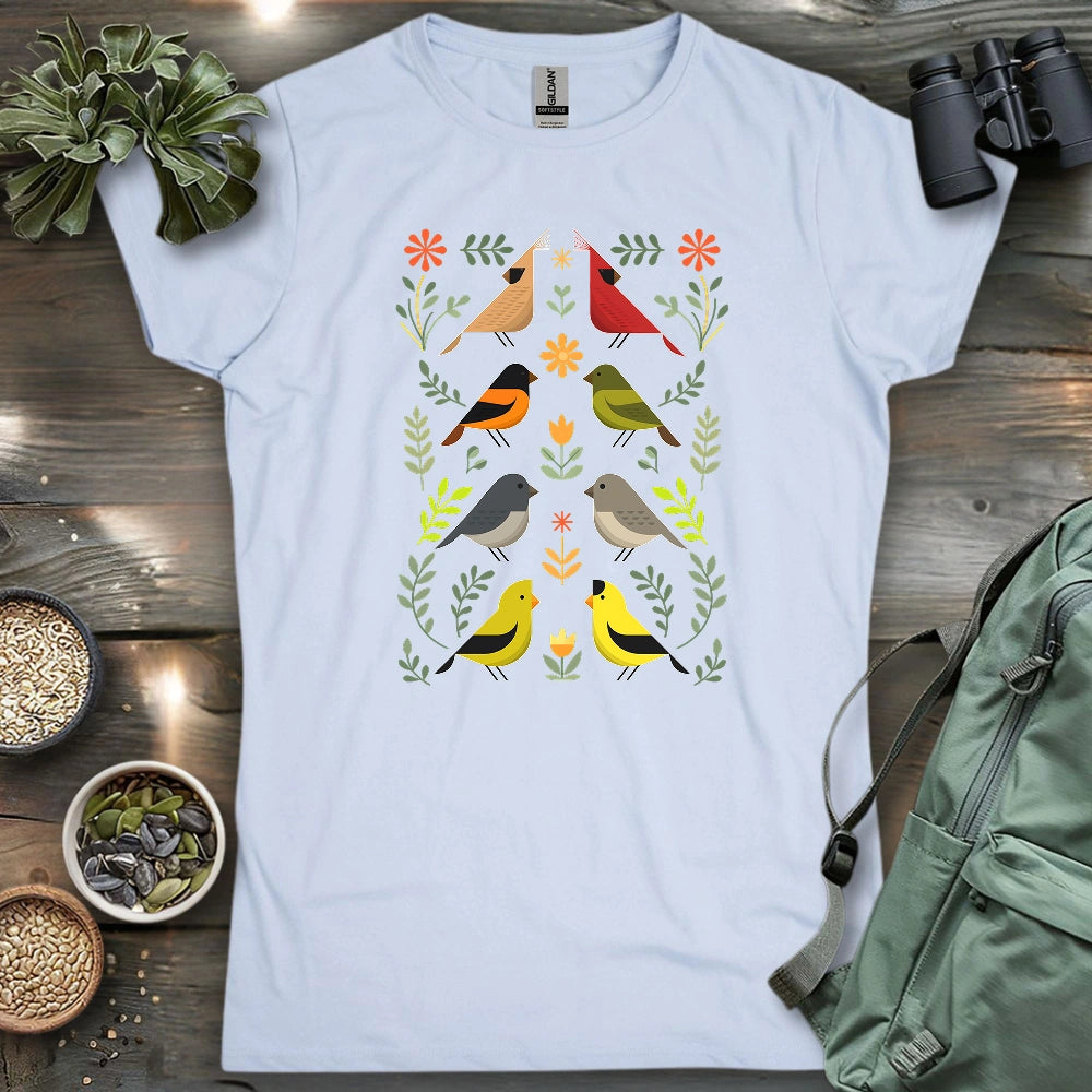 Couples of Backyard Birds Women's T-shirt