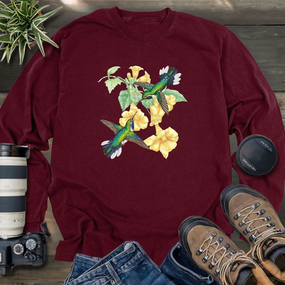 A Hummingbird Couple Long Sleeve T-shirt