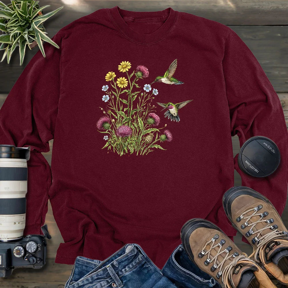 Attracted To Wildflowers Long Sleeve T-shirt