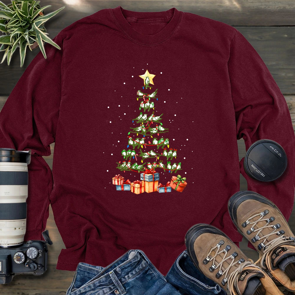 Birdy Christmas Tree Long Sleeve T-shirt