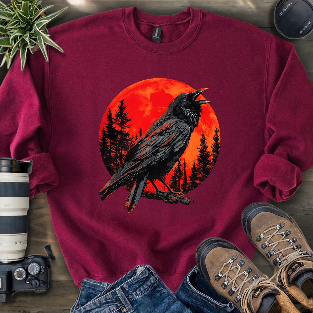 Blood Moon Raven Sweatshirt