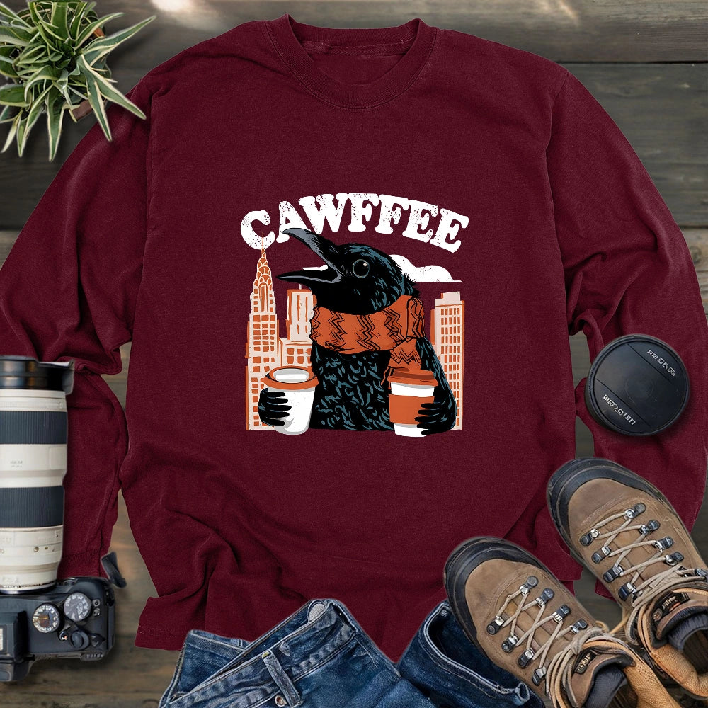 Cawffee Crow Long Sleeve T-shirt
