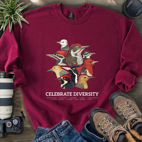 Celebrate Diversity Of Woodpeckers Sweatshirt