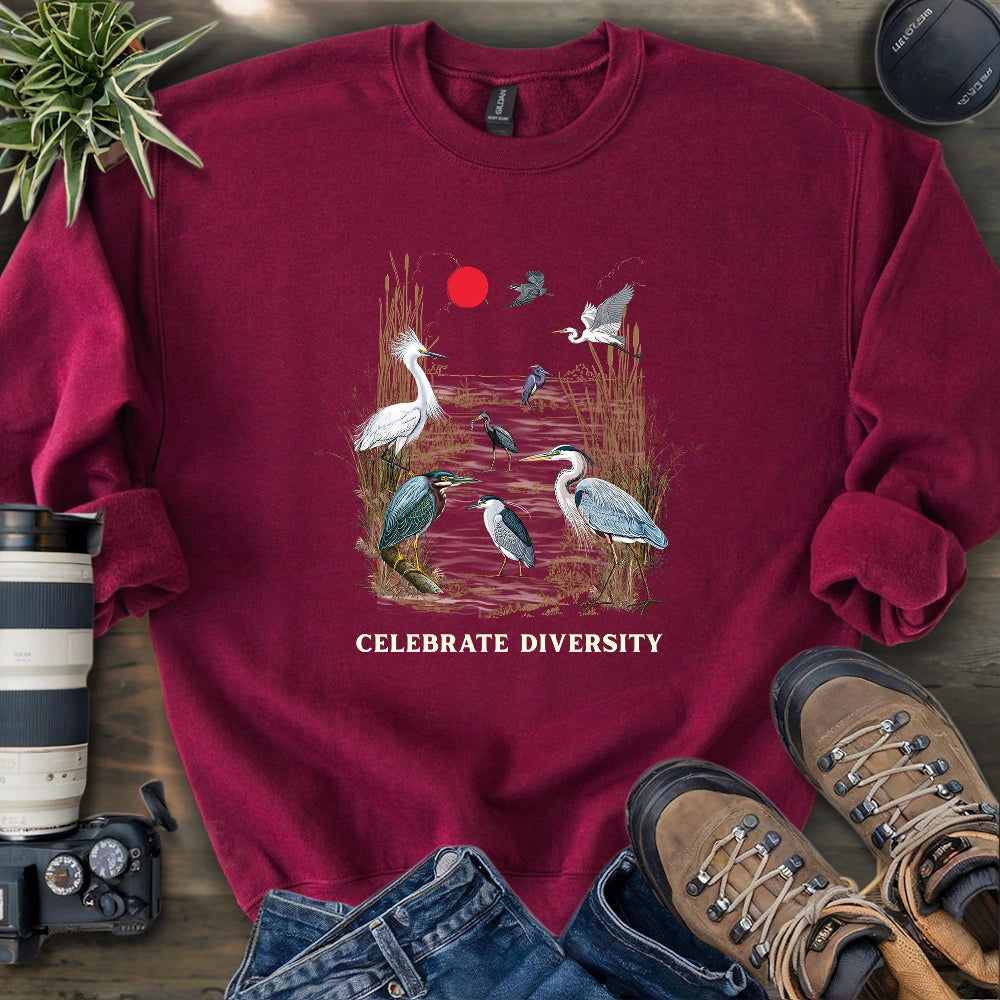 Celebrate Heron Diversity Sweatshirt