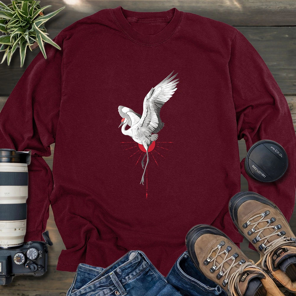 Celestial Crane Long Sleeve T-shirt