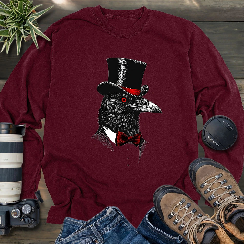 Crow Gentleman Long Sleeve T-shirt