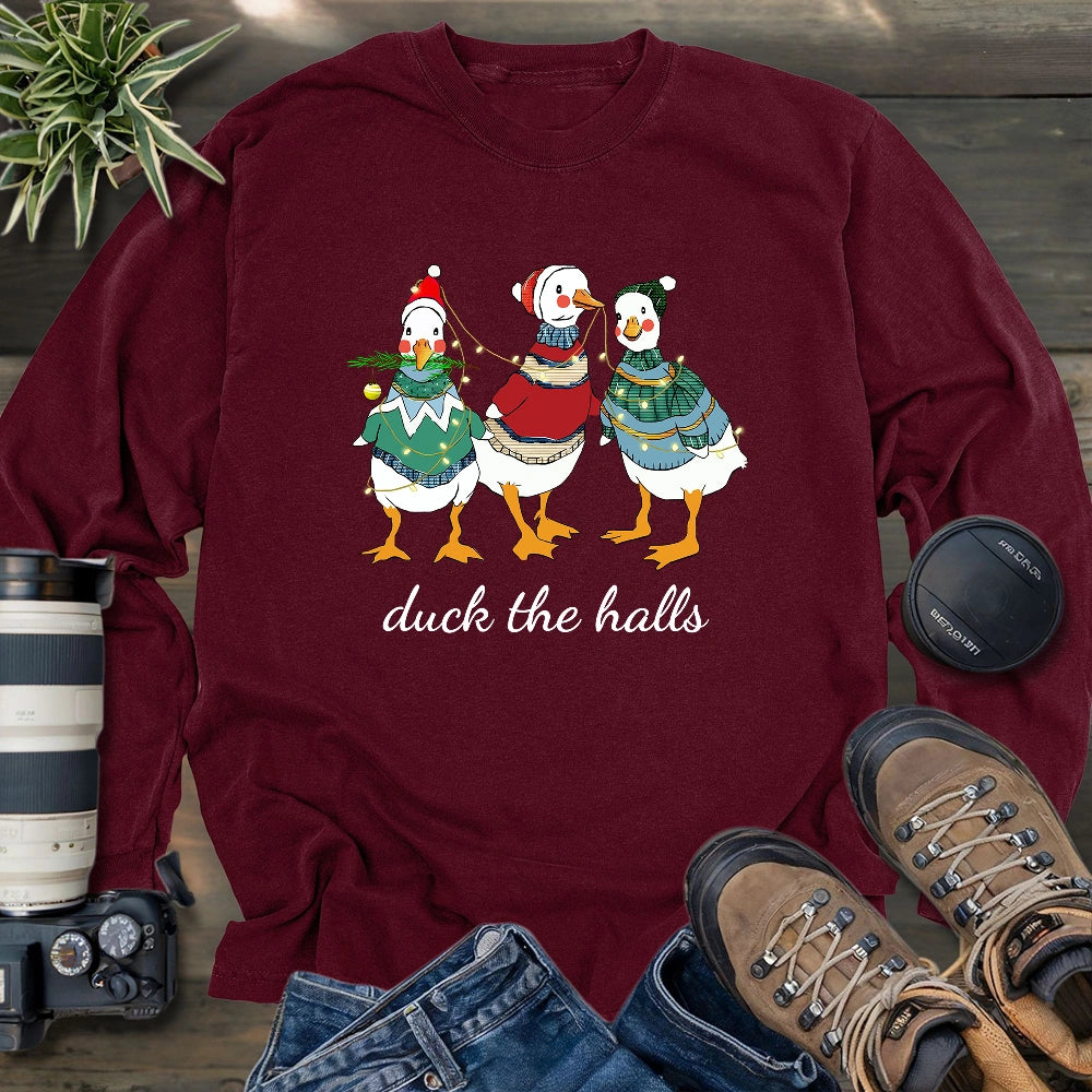Duck the Halls Long Sleeve T-shirt
