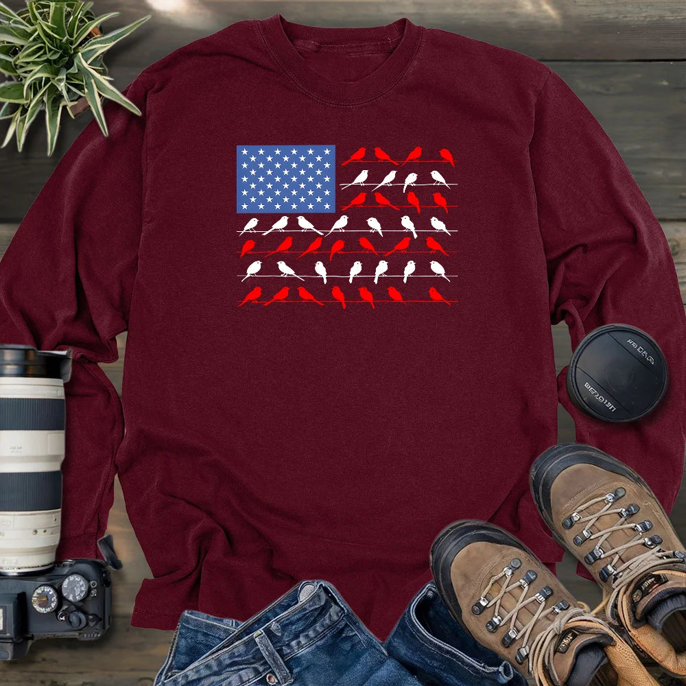 Feathered Flag Long Sleeve T-shirt