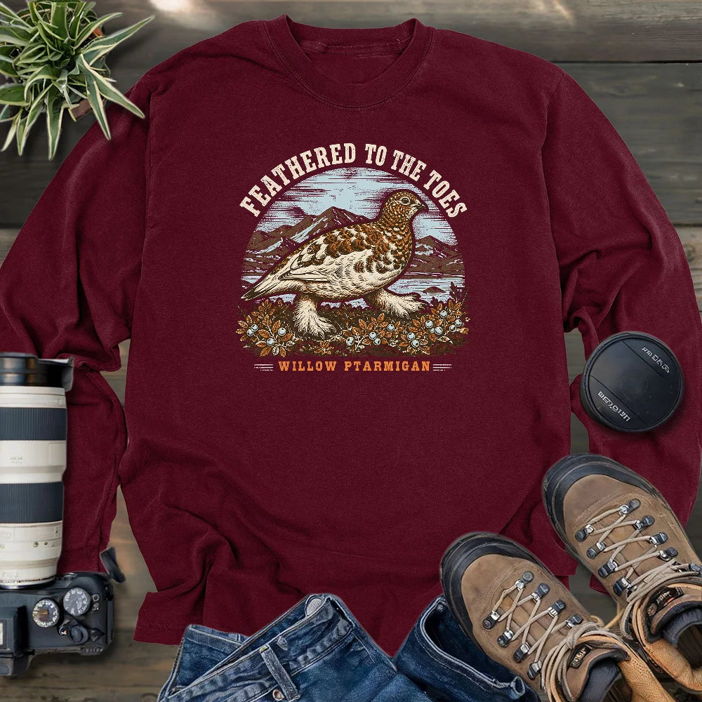 Feathered To The Toes Long Sleeve T-shirt