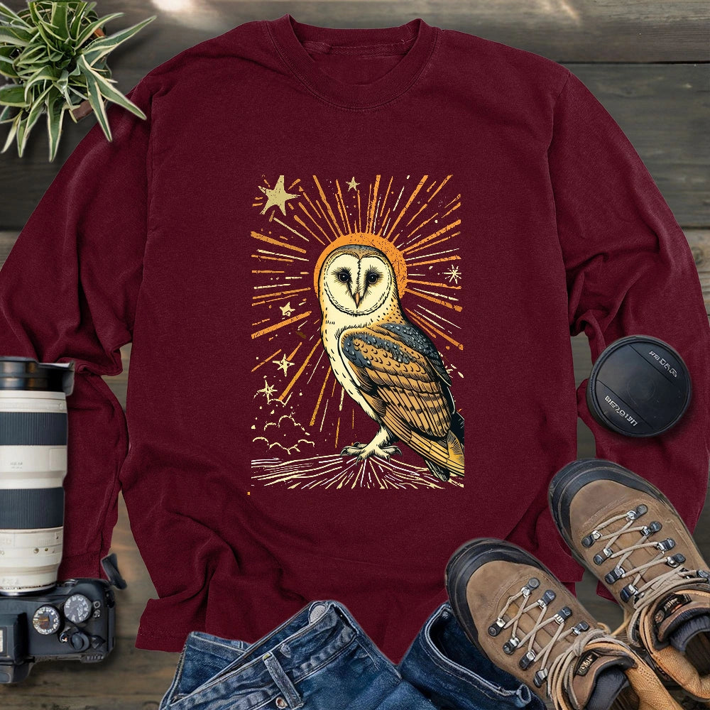 Godliness Barn Owl Long Sleeve T-shirt