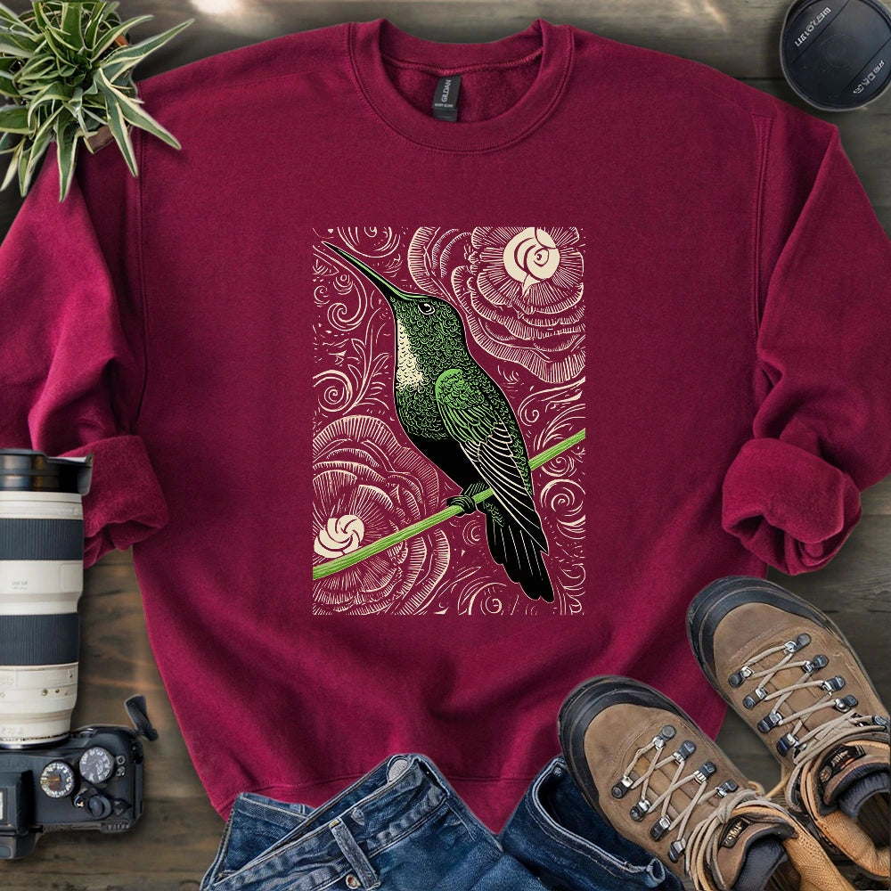 Green Hummingbird Sweatshirt