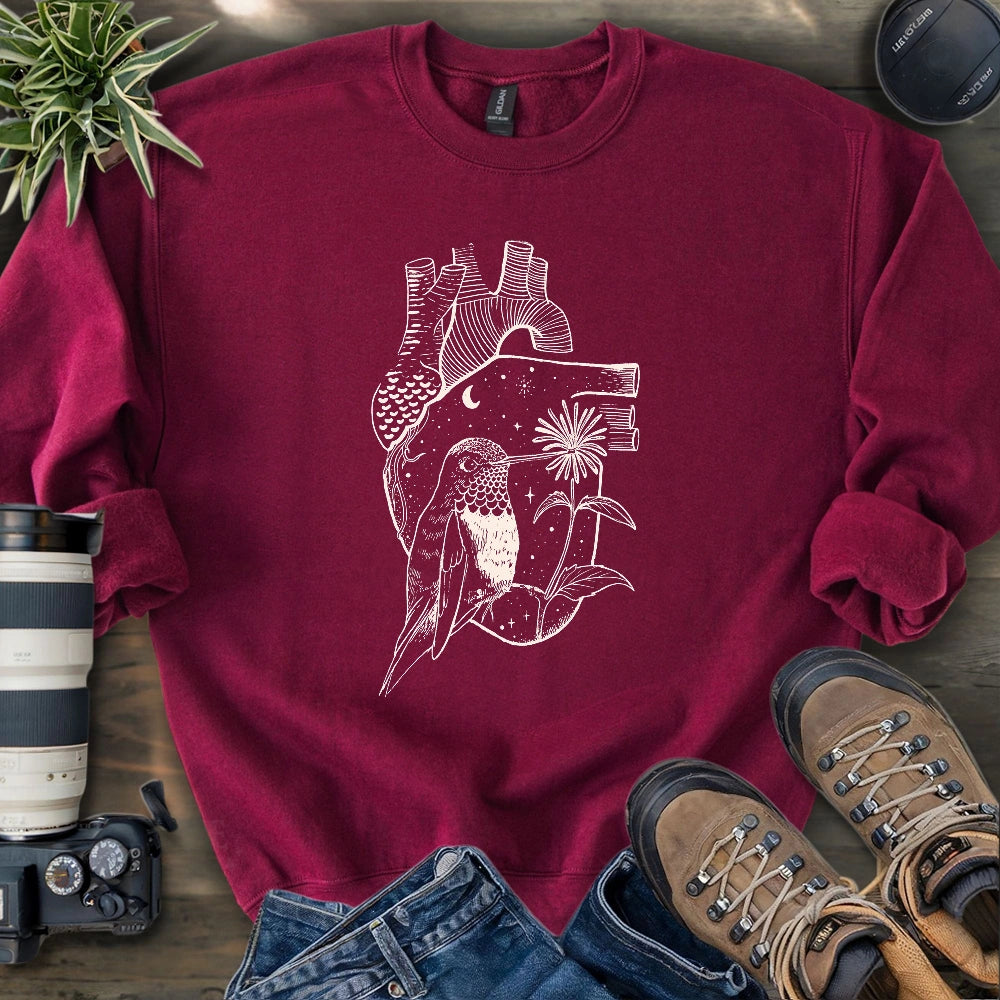 Heart Full of a Hummingbird Sweatshirt