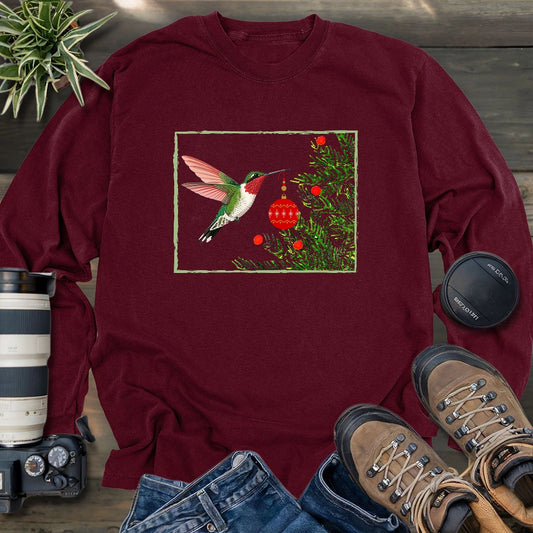 Hummingbird Decorating Long Sleeve T-shirt